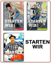 مجموعه سه جلدی آلمانی اشتارتن ویرStarten Wir A1+A2+B1+CD (کتاب اصلی+کتاب کار+CD)