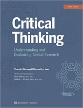 Critical Thinking: Understanding and Evaluating Dental Research 3rd Edition