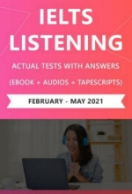 کتاب زبان آیلتس لسینینگ اکچوال تستز فوریه تا می (IELTS Listening Actual Tests (Feb – May 2021