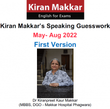 کتاب آیلتس اسپیکینگ مککار Makkar IELTS Speaking Guesswork May-Aug 2022 FINAL VERSION