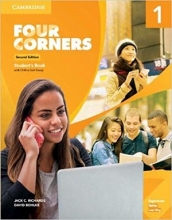 کتاب آموزشی فورکورنرز 1 ویرایش دوم Four Corners 1 Second Edition  (کتاب اصلی+کتاب کار+CD)