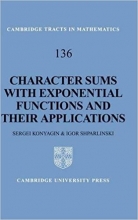Character Sums with Exponential Functions and their Application