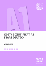 Goethe Zertifikat A1 Wortliste