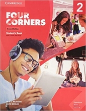 کتاب آموزشی فورکورنرز 2 ویرایش دوم Four Corners 2 Second Edition Four Corners Four Corners (کتاب اصلی+کتاب کار+CD)