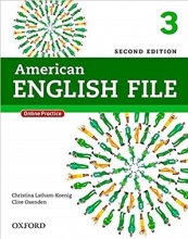 کتاب امریکن انگلیش فایل 3 ویرایش دوم American English File 3 2nd SB+WB+DVD سایز کوچک