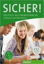 کتاب آلمانی SICHER ! C1.2 LEKTION 7-12 KURSBUCH UND ARBEITSBUCH + CD