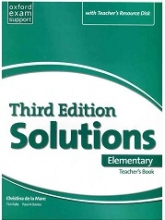 کتاب معلم سولوشنز المنتری ویرایش سوم  Teachers Book Solutions Elementary 3rd+CD