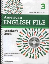 کتاب معلم امریکن انگلیش فایل 3 ویرایش دوم  American English File 3 Teachers Book+CD 2nd Edition