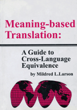 Meaning-based Translation aguide to cross-language equivalence