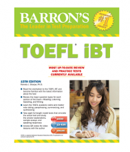 کتاب تافل بارونز آی بی تی Barrons TOEFL iBT 15th