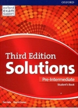 کتاب آموزشی سولوشنز پری اینترمدیت ویرایش سوم  Solutions Pre-Intermediate 3rd Edition
