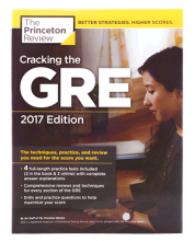 Cracking the GRE with 4 Practice Tests 2017+DVD
