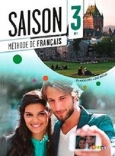 کتاب فرانسوی سزون Saison niveau 3 B1 - livre de l'eleve + cahier + dvd