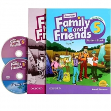 کتاب امریکن فمیلی اند فرندز 5 ویرایش دوم American Family and Friends 5 (2nd) (کتاب اصلی+کتاب کار+CD)