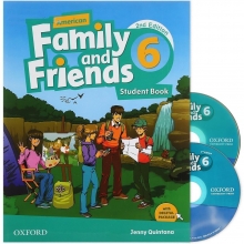 کتاب امریکن فمیلی اند فرندز 6 ویرایش دوم American Family and Friends 6 (2nd)(کتاب اصلی+کتاب کار+CD)