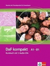 کتاب آلمانی داف کامپکت DaF kompakt Kursbuch + Ubungsbuch A1 - B1 سیاه سفید