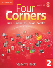 کتاب آموزشی فورکورنرز 2 ویرایش قدیم Four Corners 2 Student Book and Work book with CD