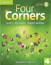 کتاب آموزشی فورکورنرز 4 ویرایش قدیم Four Corners 4 Student Book and Work book with CD
