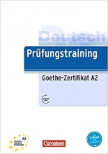 کتاب آلمانی آزمون گوته Prufungstraining Daf: Goethe-Zertifikat A2 + CD