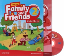 کتاب امریکن فمیلی اند فرندز 2 ویرایش دوم American Family and Friends 2 (2nd) SB+Wb+QRCode سايز كوچك
