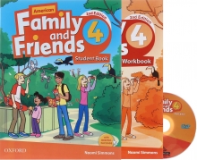کتاب امریکن فمیلی اند فرندز 4 ویرایش دوم  American Family and Friends 4 (2nd) SB+Wb+QRCode سايز كوچك
