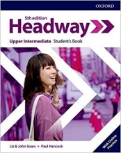 كتاب هدوی آپر اینترمدیت ویرایش پنجم  Headway Upper-intermediate 5th edition st + wb + DVD