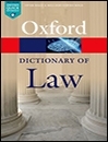 Oxford Dictionary of Law 8th Edition