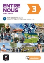 کتاب فرانسه آدخ نو Entre nous 3 B1 - Livre de l'élève + Cahier d'activités + CD audio