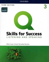 کتاب زبان کیو اسکیلز فور ساکسس Q Skills for Success 3 Listening and Speaking (3rd)+DVD