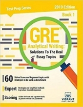 کتاب جی آر ای آنالیتیکال رایتینگGRE Analytical Writing : Solutions to the Real Essay Topics - Book 1 Edition 2019